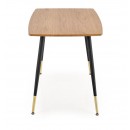 Стол обеденный HALMAR TRIPOLIS дуб золотой/черный 120/70